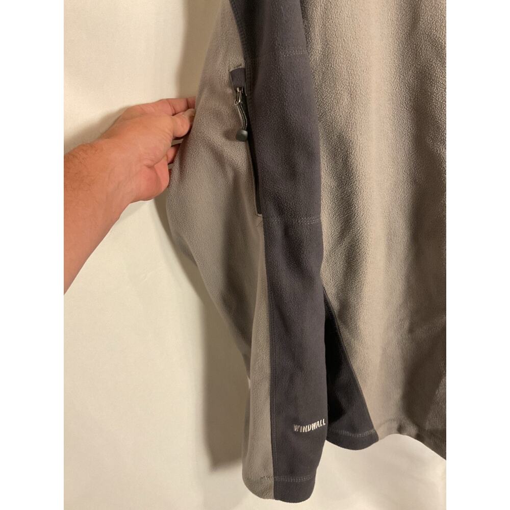 The North Face WindWall Jacket Men’s L Gray Black Full Zip Fleece - Picture 9 of 10